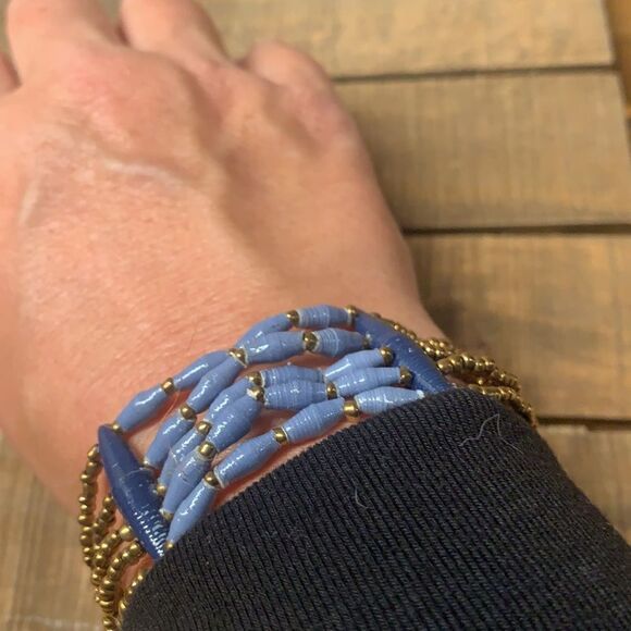 NWT 31 Bits Recycled Paper Bead Bracelet - Picture 4 of 4